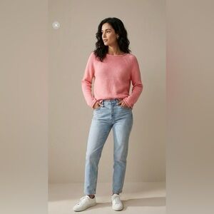 J. Crew Pink Cotton Sweater | Size Large